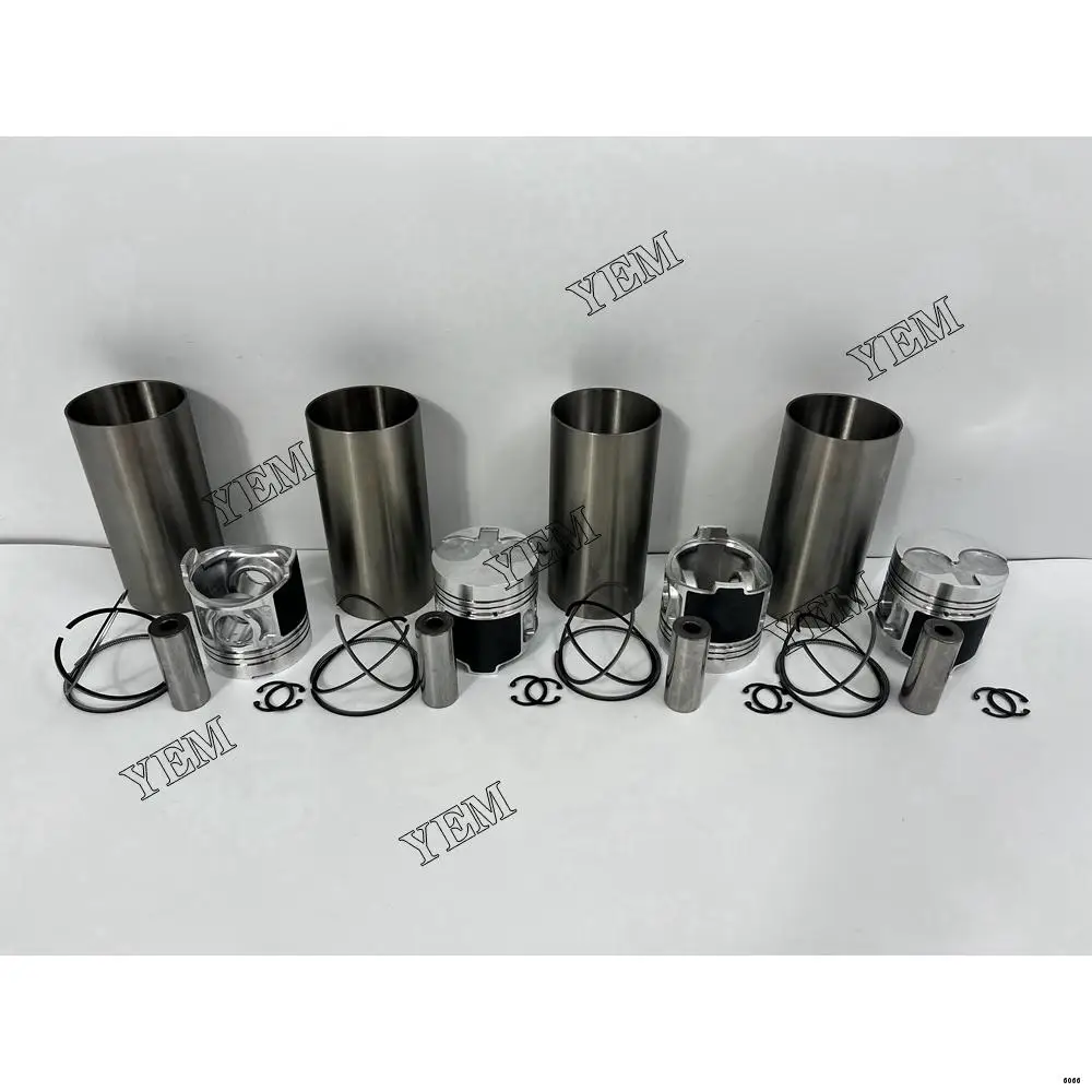 Engine Liner Kit With Cylinder Piston Ring Liner Fit for Perkins 404C-22 Tractor Excavator Mowers Engine Repair Parts Kit