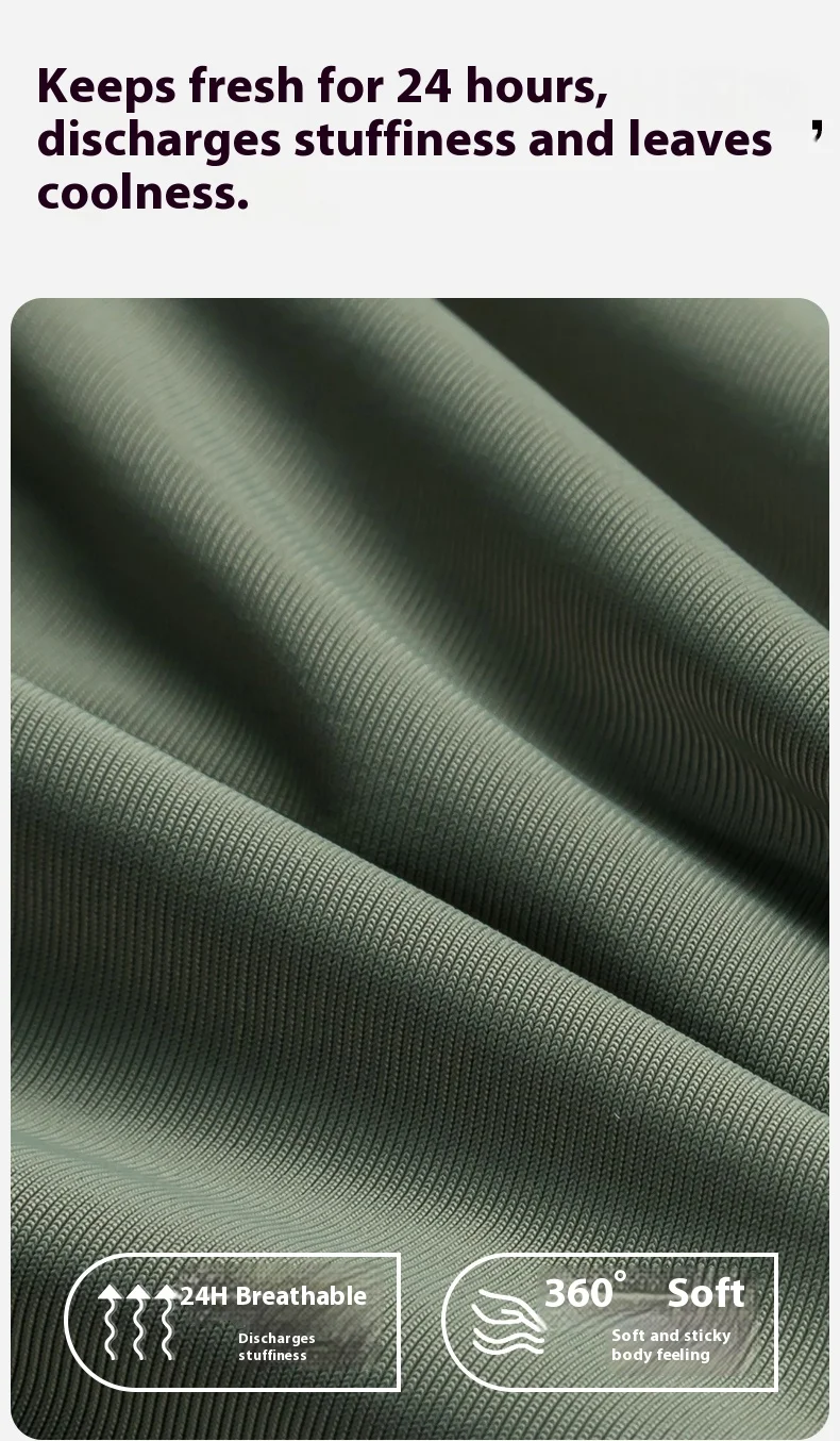 Wholesale Hot Sale Breath Freely  Men's Ice Silk Long Leg  Antibacterial Underwear  Custom OEM Supplier