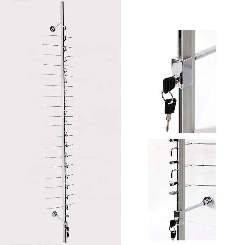Aluminum Wall Optical Glasses Display Eyewear Eyeglasses Display Rack Eyewear Frame Optical  Display Rods