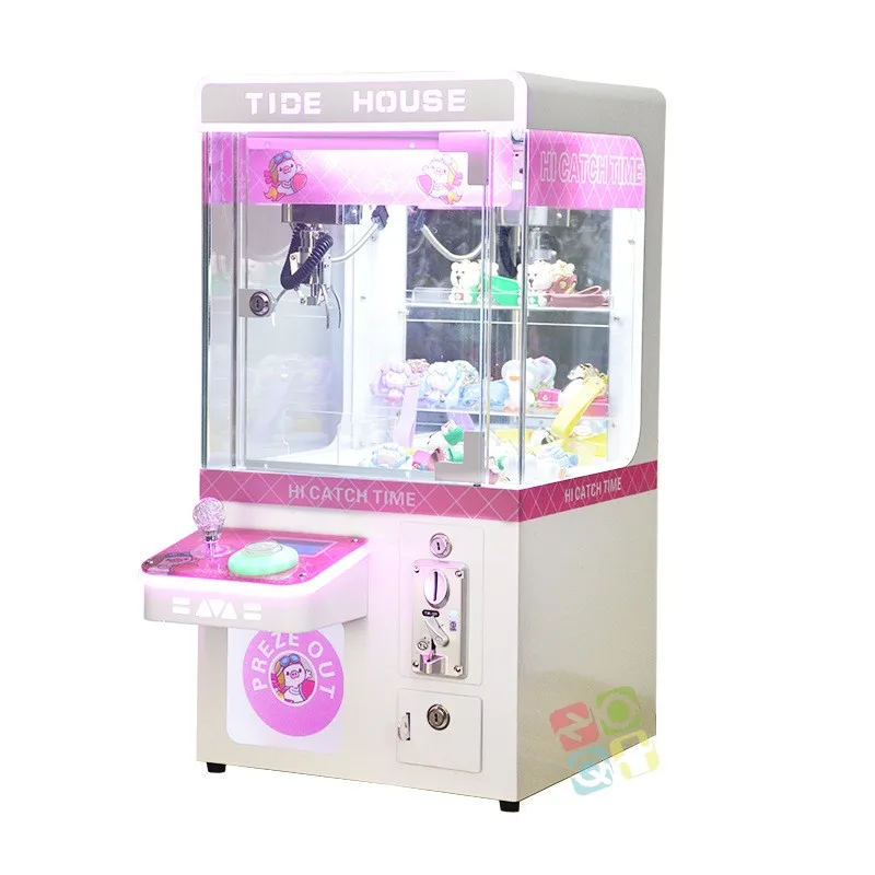 Tide House Coin-Operated Mini Claw Crane Machine Tabletop Doll Prize Vending Machine