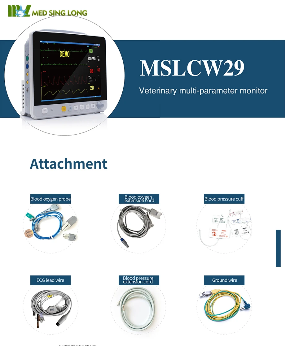 Yonker Veterinary Monitor Cat Dog Multi-parameter Vital Signs Vet ...