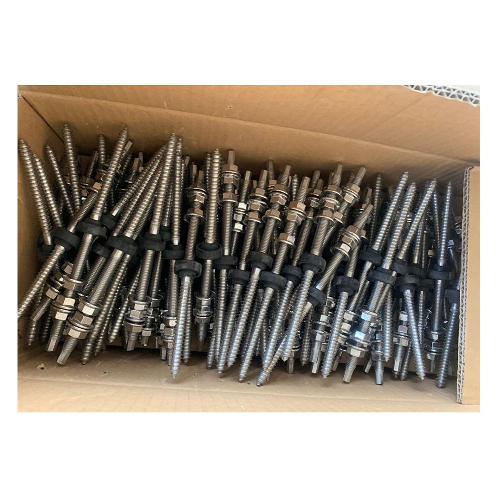 L-32 низкая цена нержавеющая сталь 304 M10 * 200 двойной головкой деревянные резьбы болт вешалки для солнечной панели системы крепления
