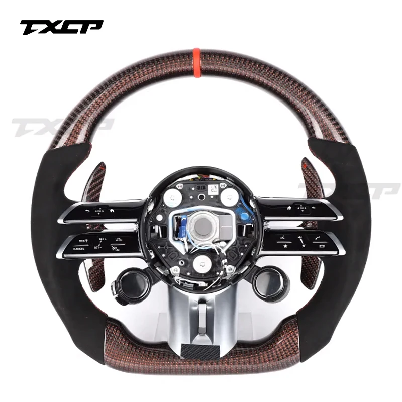 メルセデスベンツ AMG用 カーボンファイバーステアリングホイール 新型