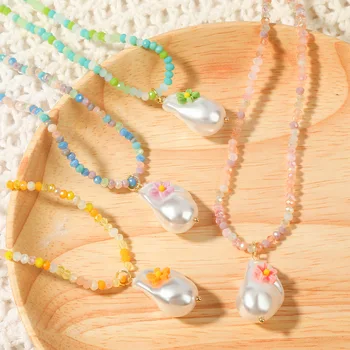 Summer Holiday Women Jewelry Colorful Seed Beaded Choker Necklace