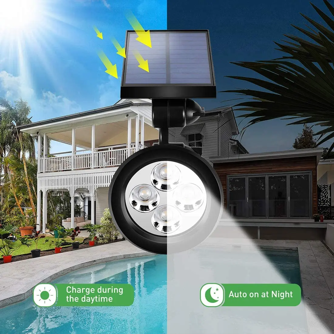 product waterproof 2 in 1 solar lights outdoor for pathway garden patio yard 7 rgb color changing solar powered landscape spotlights-39