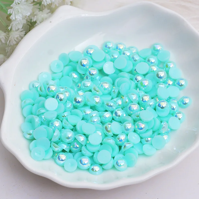 Hot Selling 2mm-12mm Flatback Pearls Half Round Abs Pearl Beads For Diy ...