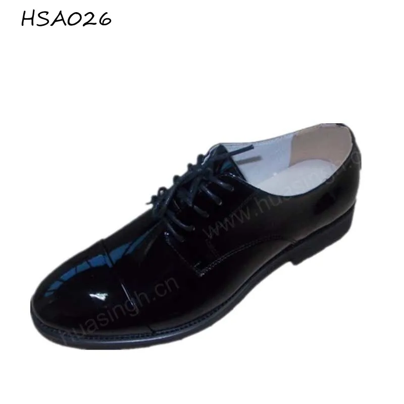 LXG,formal Social Occasion Lace-up Shining Black Office Shoes Double Joints Design White Leather Lining Dress Shoes HSA026