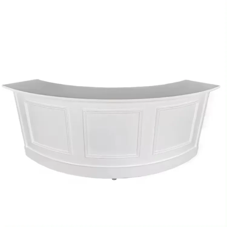 Large Circular Rental Bar Table Counter Painted Wooden Four Groups Events Bar Counter for Outdoor