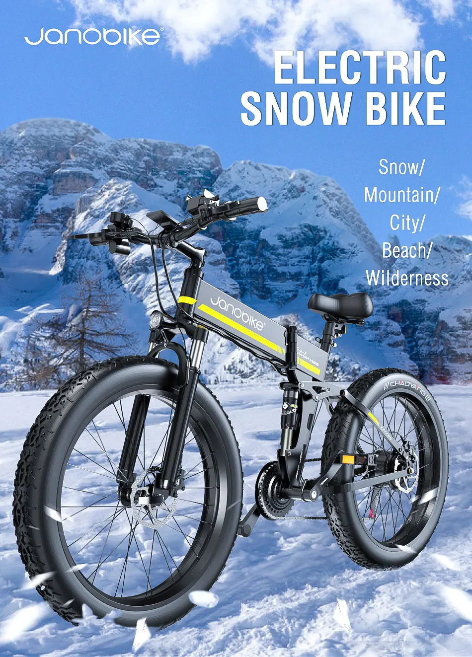Janobike - H26 Fat Tire Electric Bike 
