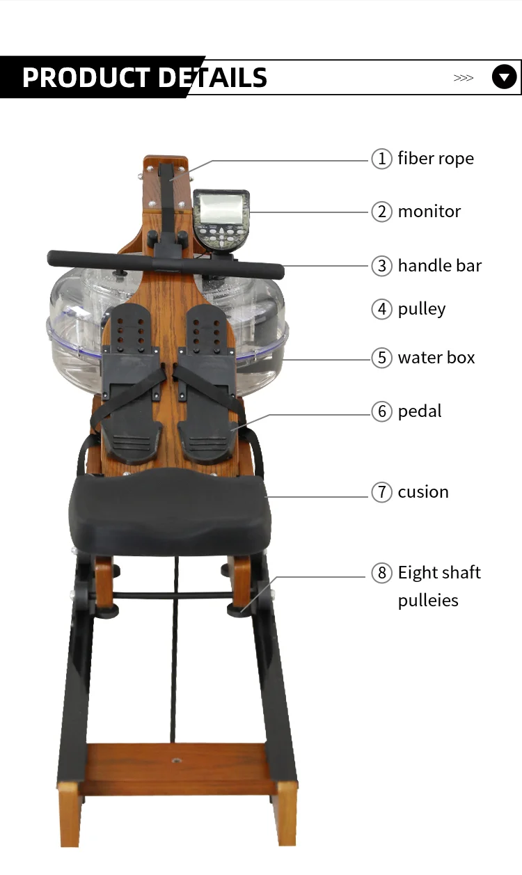 Wooden Rowing Machine Water Rower Water Resistance Rowing Machine Buy