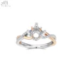 18K Solid White Gold