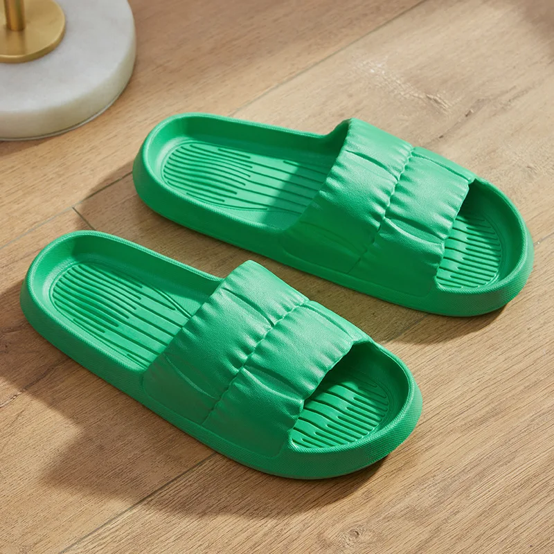 Wholesale slippers female summer cheap flip-flops quiet soft bottom indoor home drag male summer deodorant home flip-flops