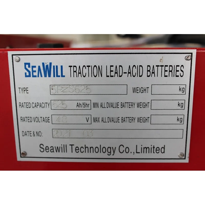 Аккумуляторная батарея для вилочного погрузчика 48 В 5PZS625 AGM, свинцово-кислотная аккумуляторная батарея с системой самополива