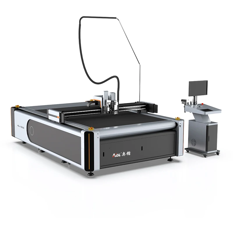 Fully Automatic 1625 Cnc Digital Eva Sponge Foam Oscillating Knife Straight Cut Die Making Pvc slippers Rubber Cutting Machine