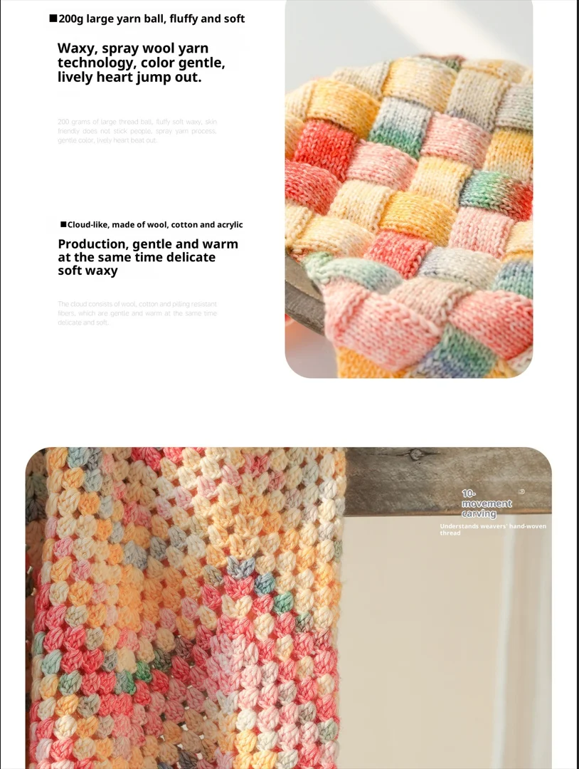 Shike Yunduan Factory Direct Supply OE Spray Wool Yarn Anti-Pilling ...