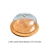 Small round butter box (lid with handle) 19.2*19.2*8.5cm