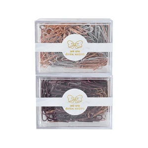 Wholesale School Stationery 28mm Round Shape Large Paper Clips Metal Desktop Binding Office Set Custom Design Strong Paper Clip