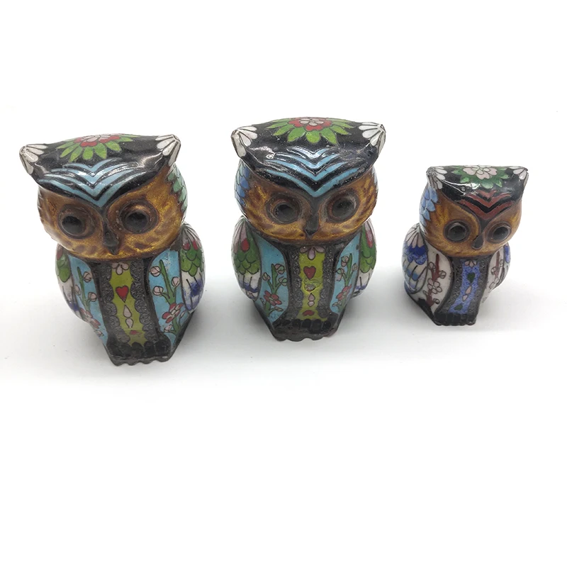 Ремесленные украшения из перегородчатой совы, украшения для древней птицы