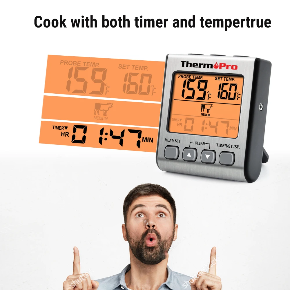 Newest Arrival ThermoPro TP16S Digital Grill Meat Thermometer with Probe