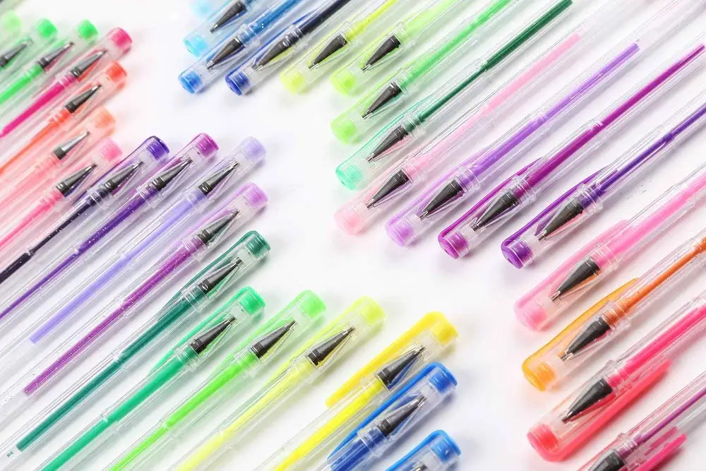 120 Unique Color No Colors Copying Gel Pen Set with Adult Coloring Pen Art Marker
