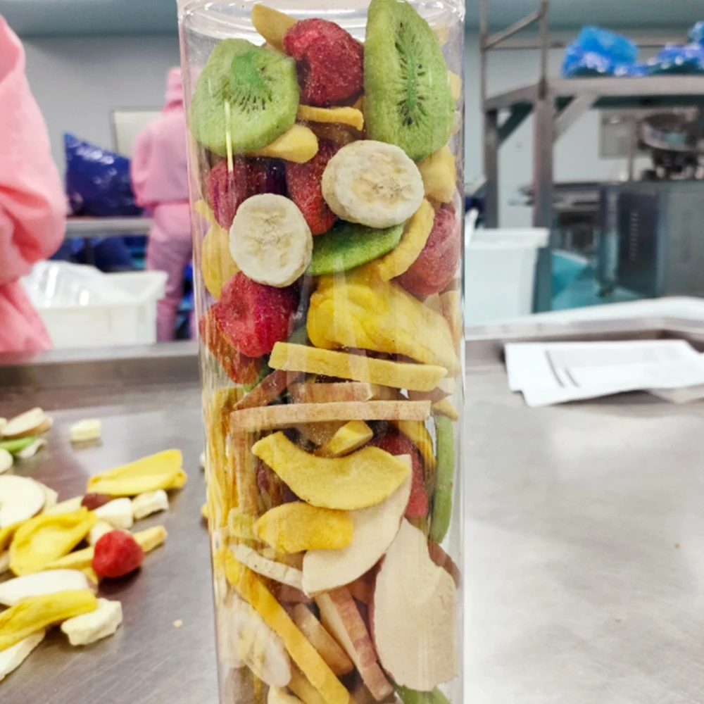 Toptan Kütləvi Dondurulmuş Qarışıq Meyvələr Şirin Çiliş, Banan, Kiwi, İncir, Qırmızı Xurma, Alma, Doğan Meyvəsi, Yabanı Alça; Snek və Receptlər üçün