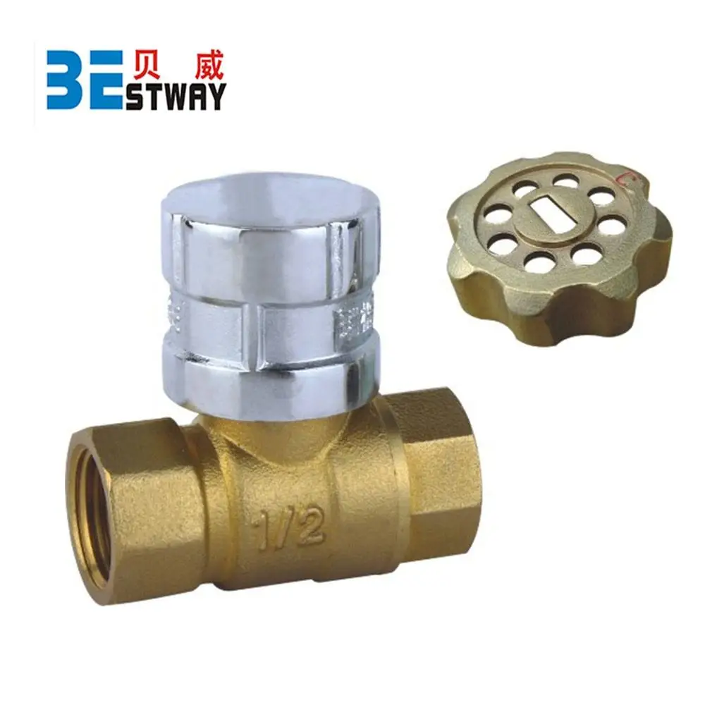 Bwva Pn10/pn16 1/2" Lock Water Ball Valve Lockable Ball Brass Valve For