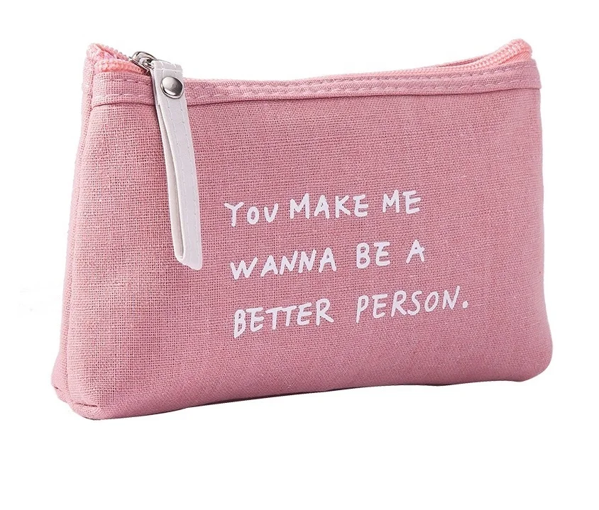 canvas zip bag