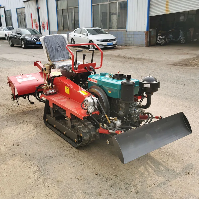 Multifunction Agricultural Dryland 25hp 35hp Mini Crawler Tractor for Farmland Ditching Plowing Fertilizing Cultivators