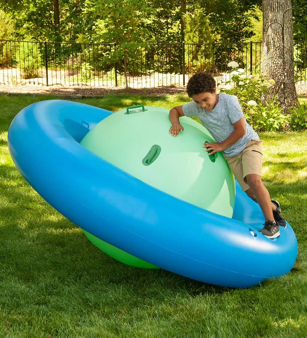 Balançoire Gonflable à Boule De 29 Cm – En Plastique Durable Pour Enfants – Idéale Pour Jardin, Balcon Et Aventures En Plein Air