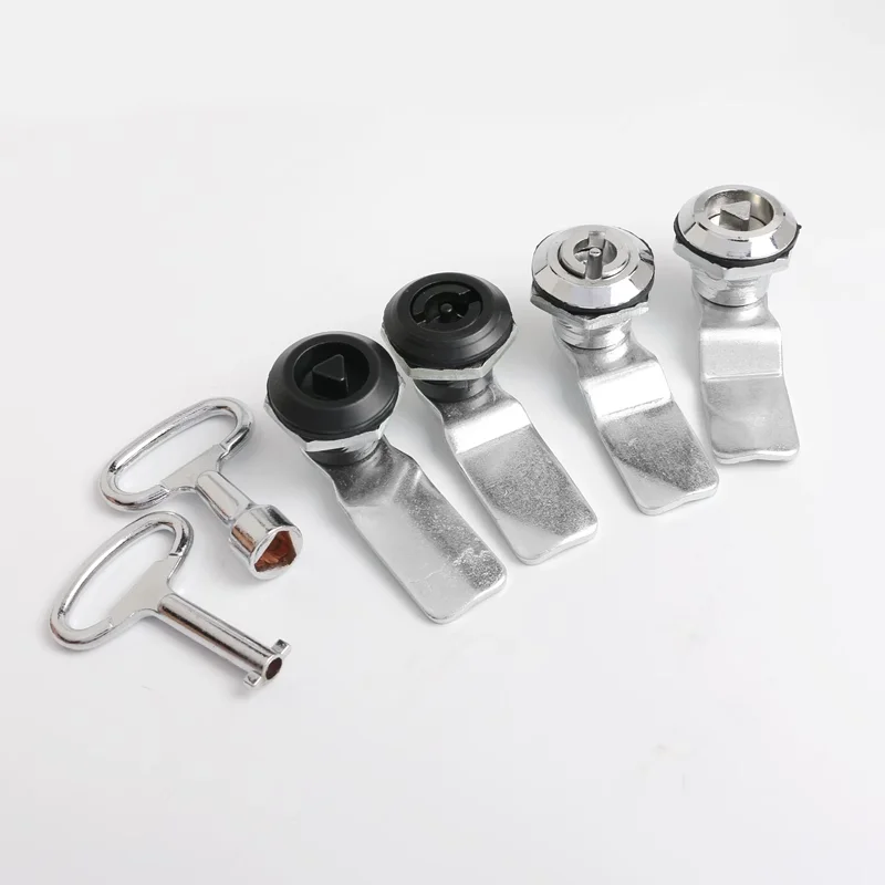 MS705 Single Lock Electrical Box Switch Cabinet Tongue Triangle Lock for Fire Hydrant Trash Can Other Metal Quality Metal