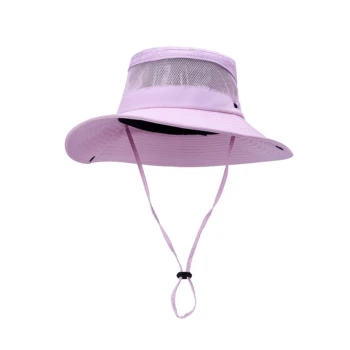 Summer sun  Fisherman hat large brim wide brim women's hat Bucket hat men can wear through the hair