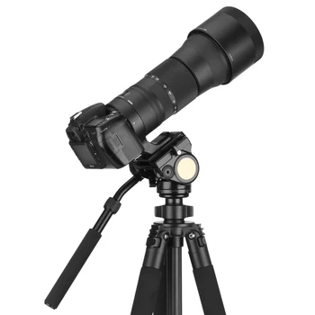 Pro QZSD Q90 DSLR Videl Tripod Head 18kg  Load Capacity Monopod Head for Telescope Les Three-way Handle Damping Handle Head detail image