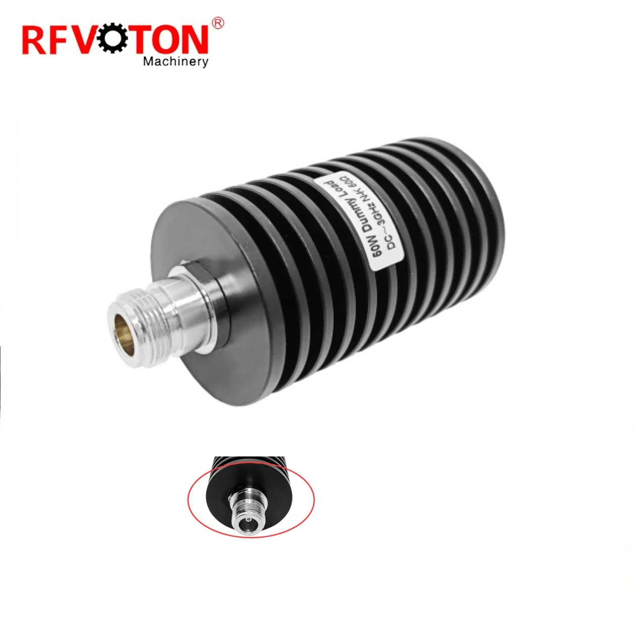 Factory Supply 50W N Type 50ohm  Female Jack  Load  Dummy DC-3Ghz Load 3G Rf Coaxial Termination Rohs in Stock