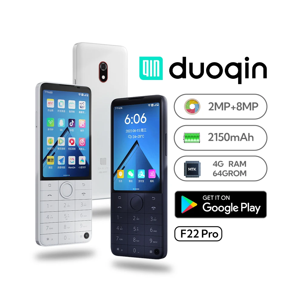 Hot Cheap Wholesale Duoqin F22 Pro Smartphone - 4GB RAM, 64GB