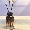 gradient amber bottle+black resin cap