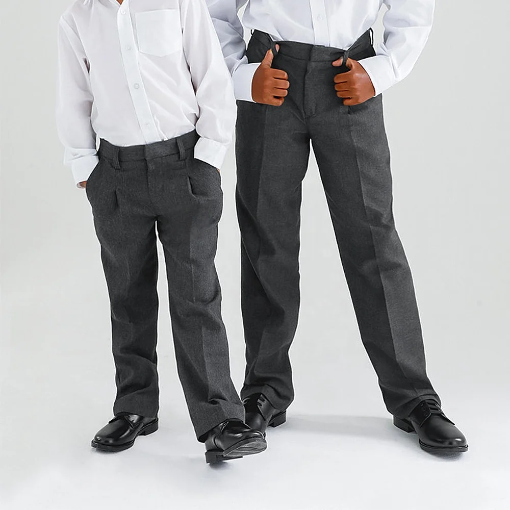 Wholesale School Uniform Pants Junior Middle Senior High Boys' Regular Black  Leg School Trousers - China Pants and Trousers price | Made-in-China.com