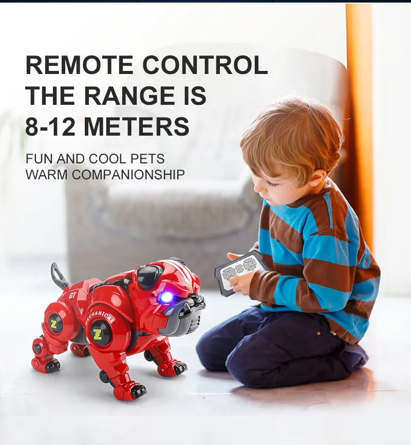 Zhorya Electric Intelligent Programmable Robot Dog Toys Kids Multifunction Smart Rc Pets Dog