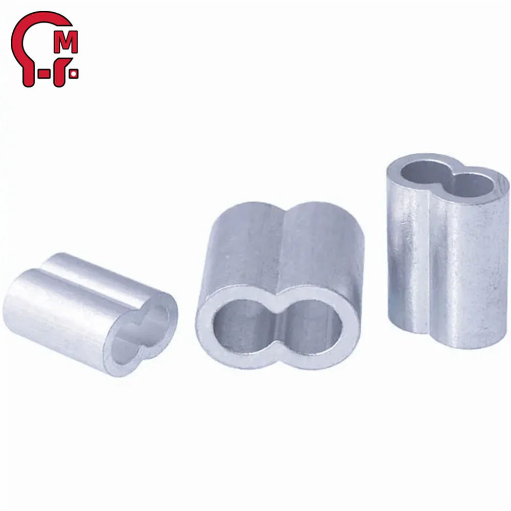 Constrabo® 20 Ferrules En Aluminium 4,5 Mm - Manchons De Sertissage Ovales Pour Câbles Métalliques, Norme DIN