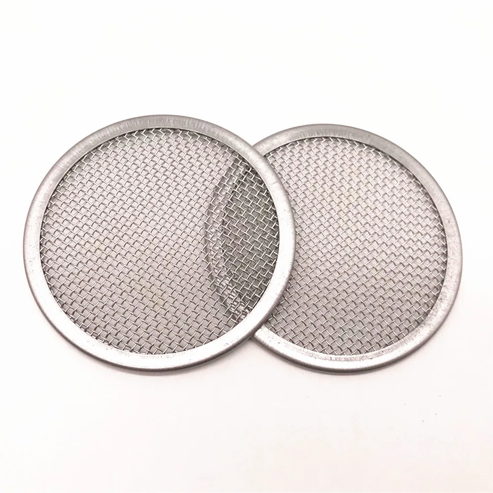 Edge Wrapped 10 15mm 20 30mm 40mm Round Stainless Steel Mesh Oil Filter Disc