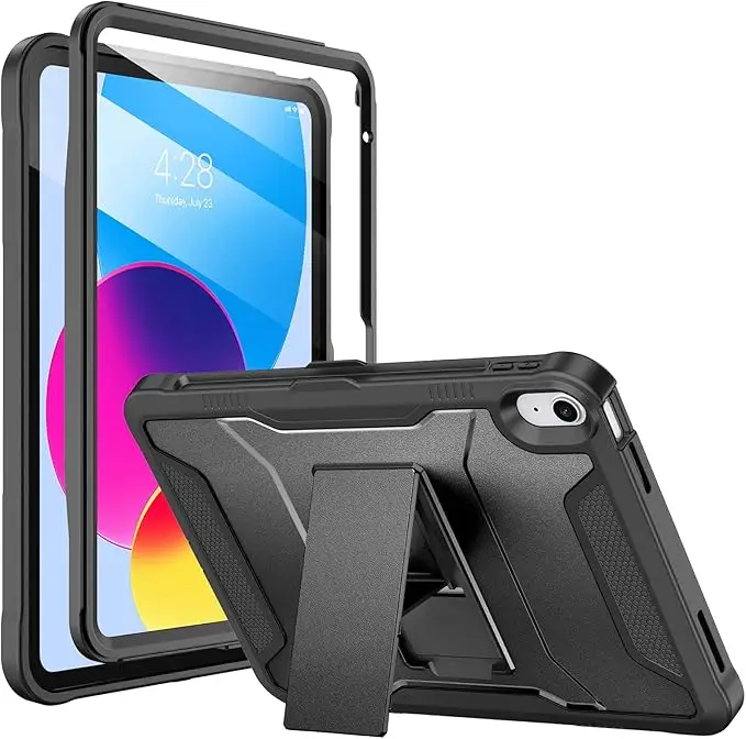 Laudtec PC back and flexible bumper TPU Holder Cover designed Tablet Case For iPad (A16) 11-inch 2025 iPad 10th 10.9-inch 2022