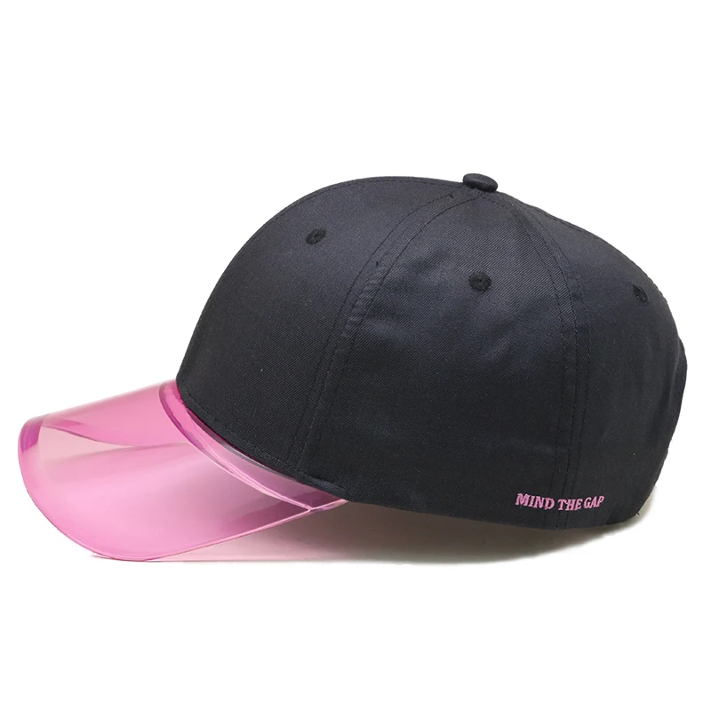 Top Level Adjustable Classic Transparent Visor Hat Customizable Baseball Cap Visor Transparent
