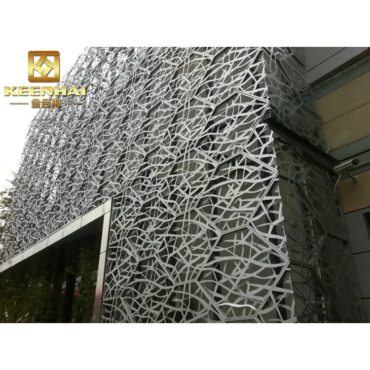Multifunctional Outdoor Laser Cutting Aluminum Curtain Wall facade panel