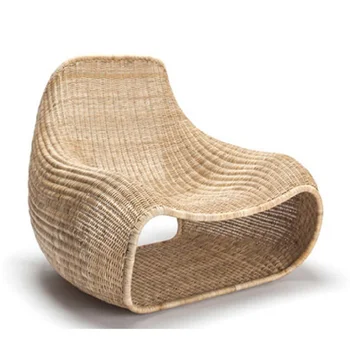 New comfortable rattan chair outdoor hotel furniture creative outdoor courtyard sofa chair