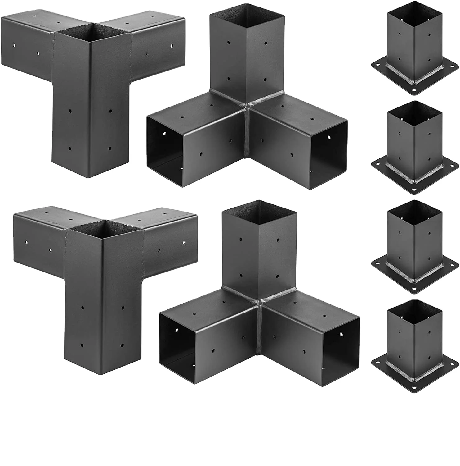 Комплект для работ по дереву комплект из поднятой деревянной стойки с стальными кронштейнами модульные кронштейны перголы Наплечные