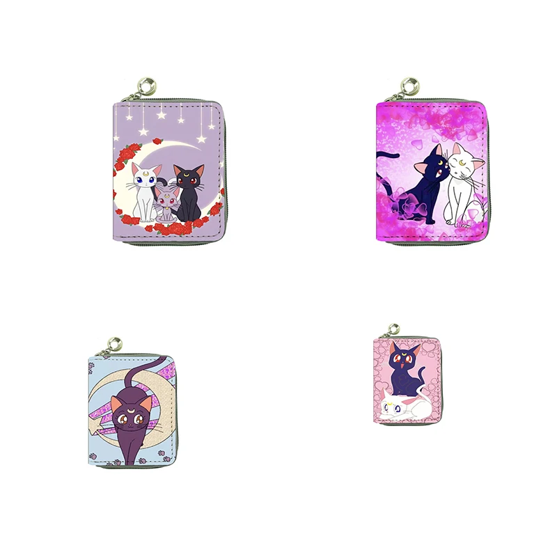 Cartoon Lovely Luna Cat Sailor Moon Anime Chain Key Holder