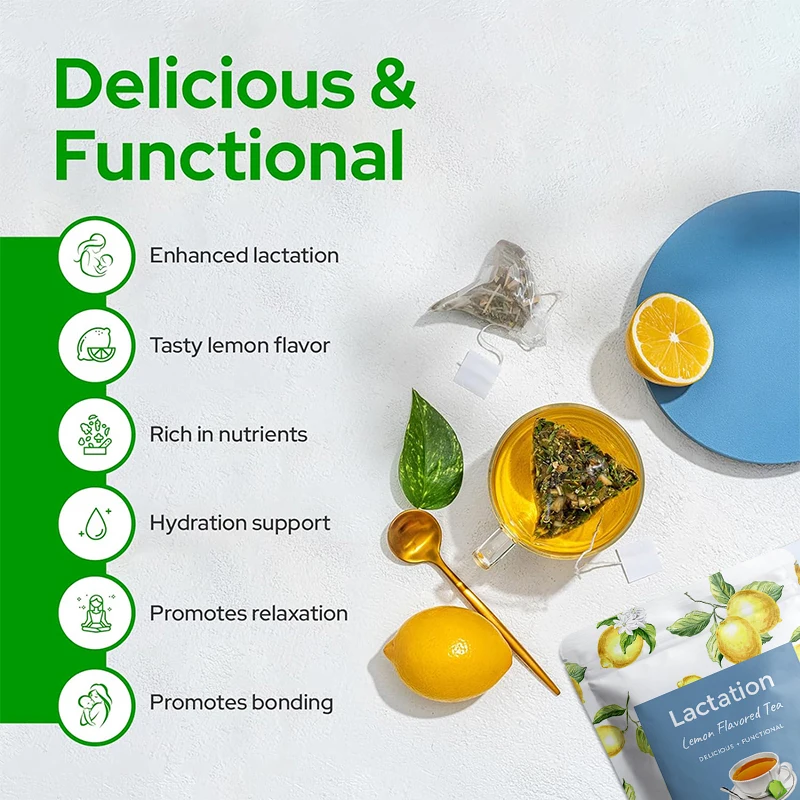 Oem Support Mother's Milk Production Breastfeeding Nursing Lactation Lemon Flavored Tea Buy