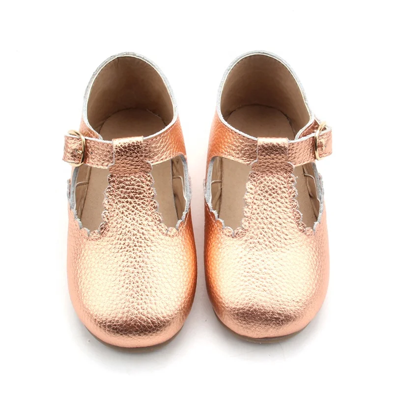 Лидер продаж, детская обувь с жесткой подошвой, обувь для девочек Tbar, кожаная Уличная обувь цвета розового золота