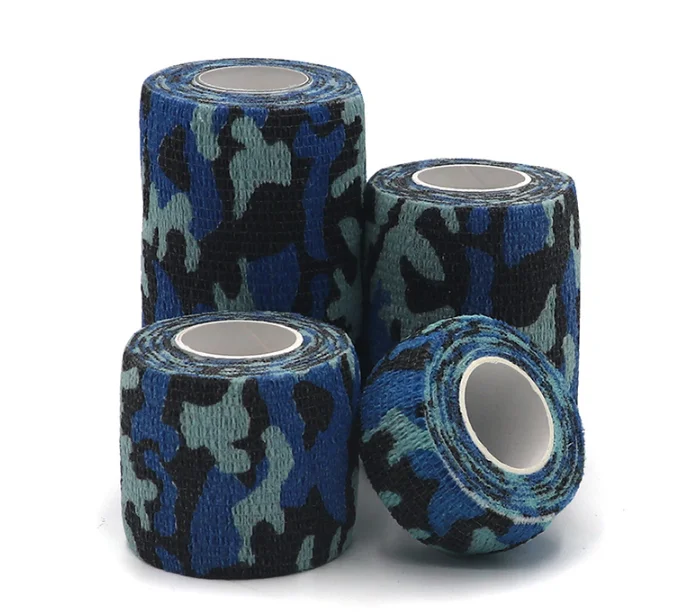 Прямая продажа с завода, камуфляжная самоклеящаяся лента медицинского класса, когезионная эластичная повязка ветеринарного стандарта