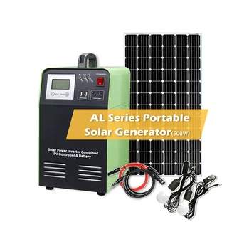 world top ac/dc 12v 24v complete hybrid small home system solar power energy storage mobile solar off grid systems