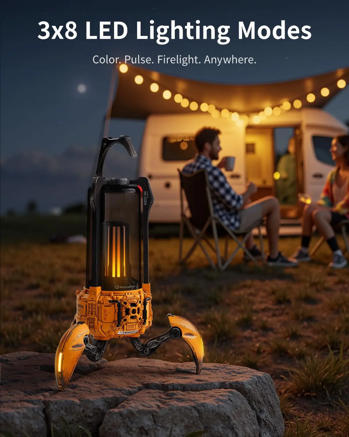 Gravastar Supernova Portable Bluetooth Speaker LED Table Lamp Speaker TWS Pairing Wireless Speakers